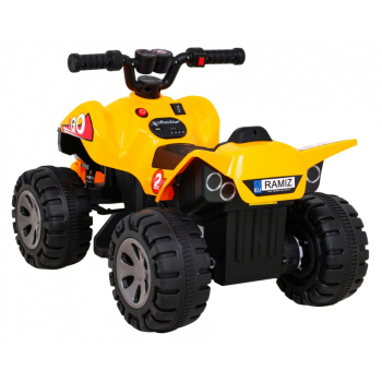 Quad The Fastest na akumulator dla dzieci Żółty + Silnik 25W